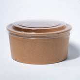 Bowl Kraft 1500ml con Tapa PP
