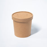 Contenedor Kraft 12 oz con tapa carton