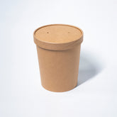 Contenedor Kraft 32 oz con tapa carton