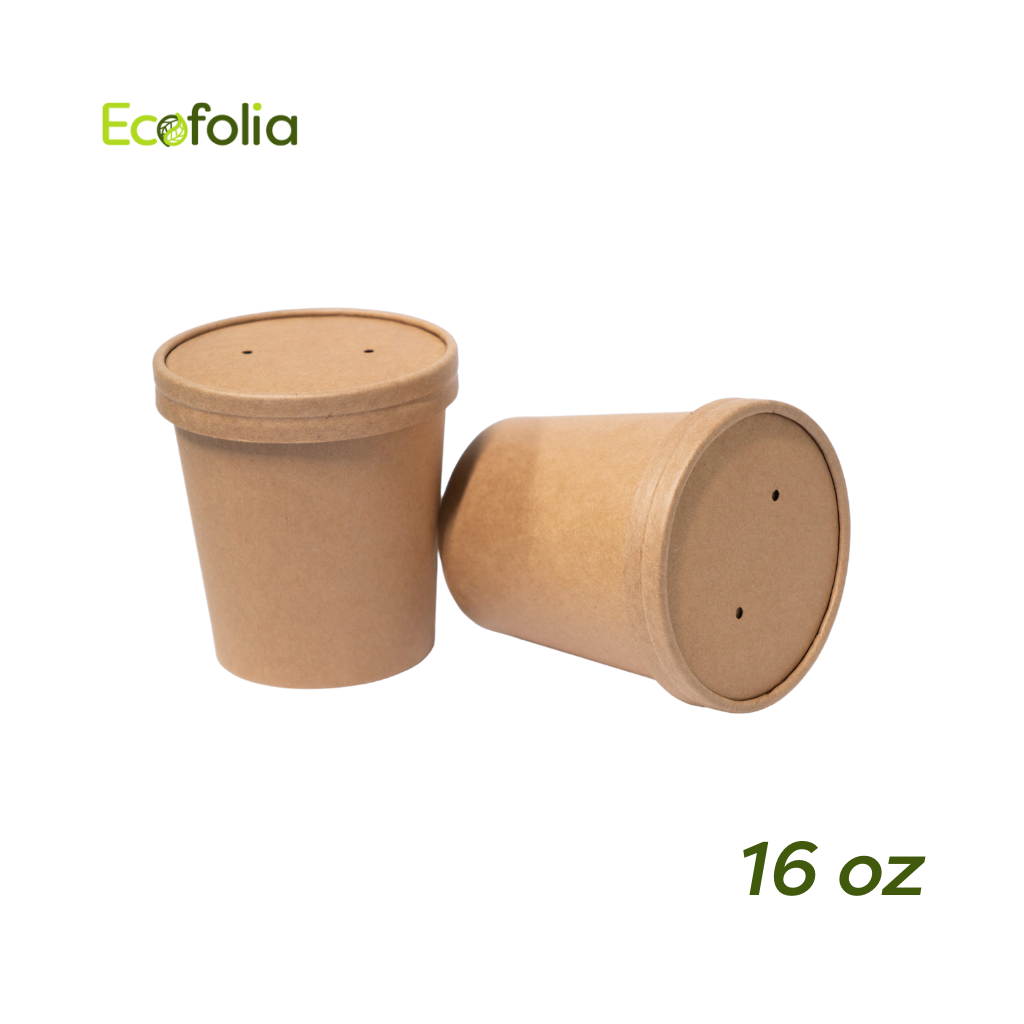 CONTENEDOR KRAFT 16OZ/TAPA