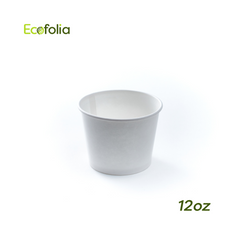 Contenedor 12oz Blanco en carton Polyboard