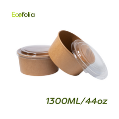 BOWL KRAFT 1300ml CON TAPA 44oz