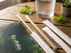 Pitillo Ecológicos de Almidón de Maíz (PLA) - 100% Compostables