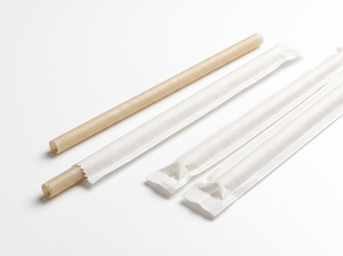 Pitillo Ecológicos de Almidón de Maíz (PLA) - 100% Compostables