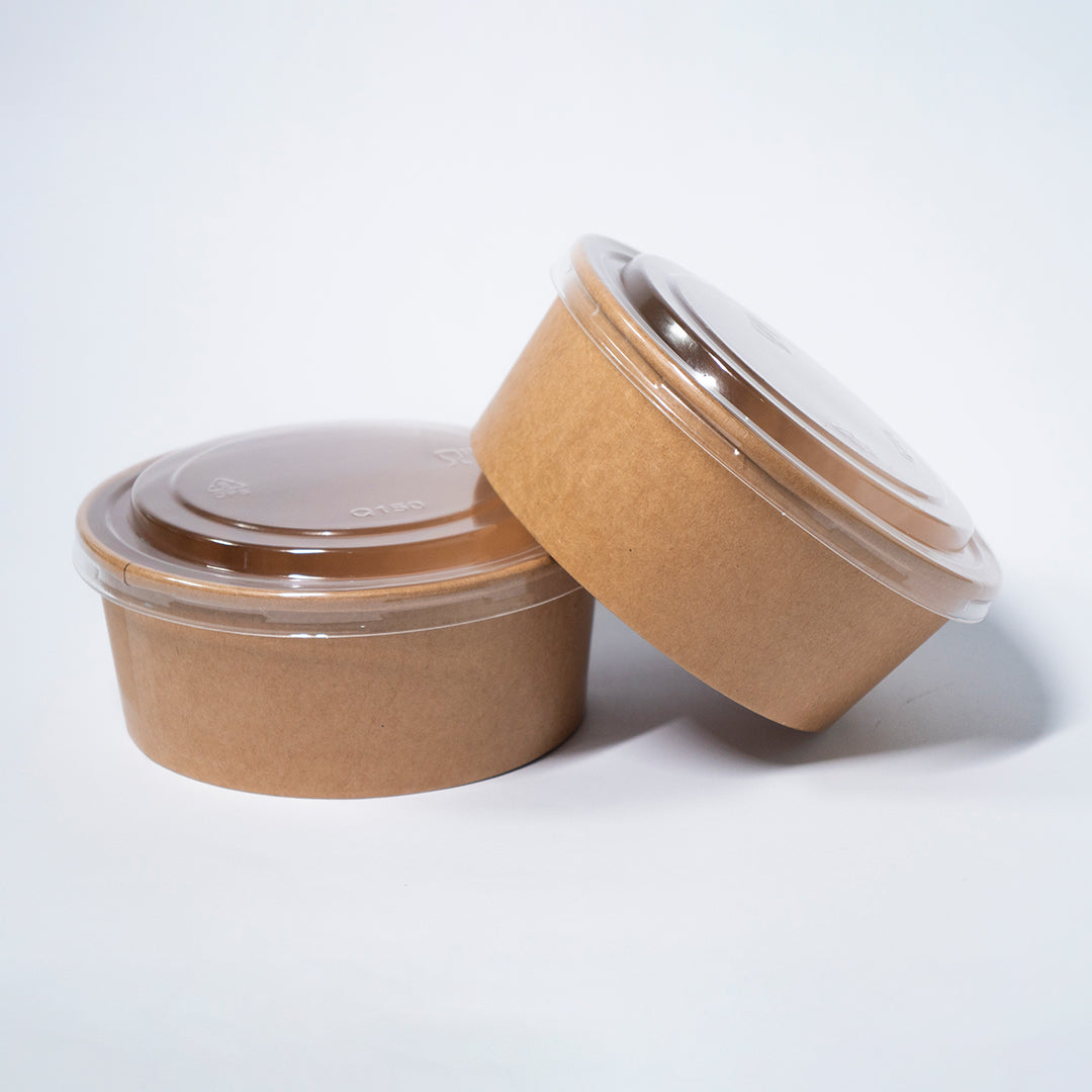 Bowl Kraft 750ml con Tapa PP