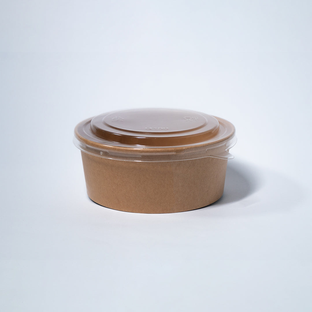 Bowl Kraft 750ml con Tapa PP