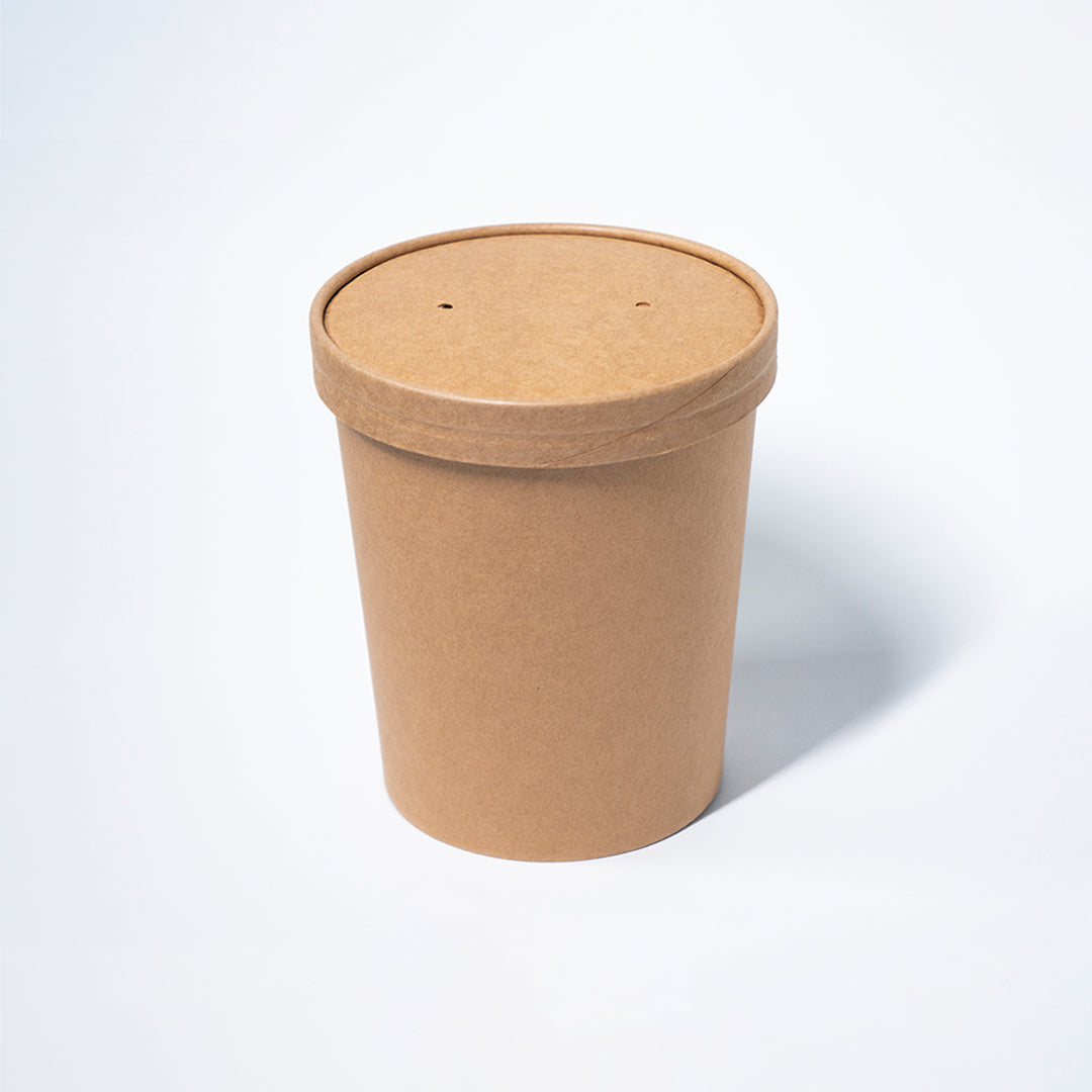 CONTENEDOR KRAFT 32OZ/TAPA